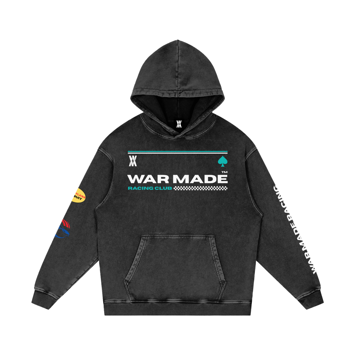 Premium Racing Snow Washed Loose Cotton Hoodie