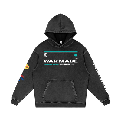 Premium Racing Snow Washed Loose Cotton Hoodie