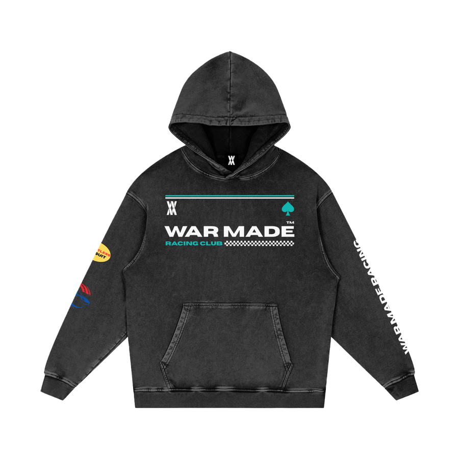 Premium Racing Snow Washed Loose Cotton Hoodie