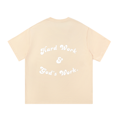 "Hard Work & God's Work" Essential Cotton T-Shirt
