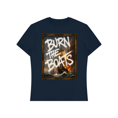 Graffiti "Burn The Boats" Unisex Slim Fit T-Shirt
