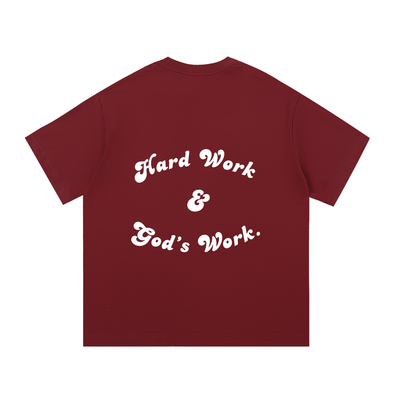 "Hard Work & God's Work" Essential Cotton T-Shirt