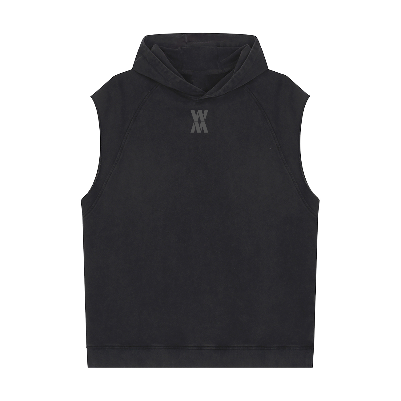Blackout Burn The Boats Snow Washed Sleeveless Hoodie