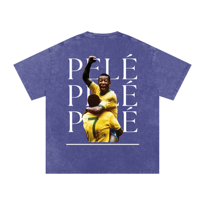 Pelé Snow Washed Oversized Cotton T-Shirt