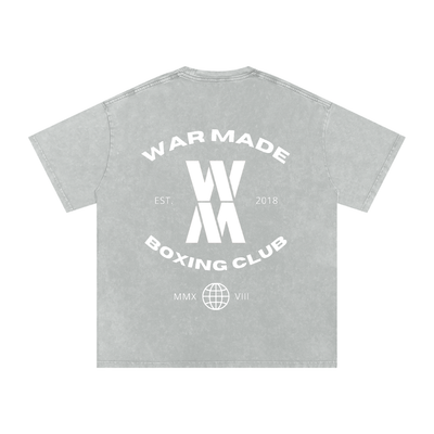 War Made Boxing Club Snow Washed Oversized Cotton T-Shirt