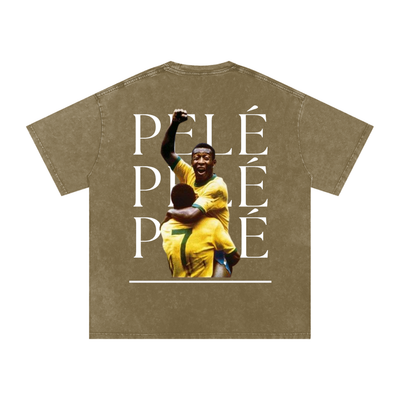 Pelé Snow Washed Oversized Cotton T-Shirt