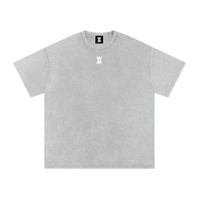 Graffiti "Burn The Boats" Snow Washed Oversized Cotton T-Shirt