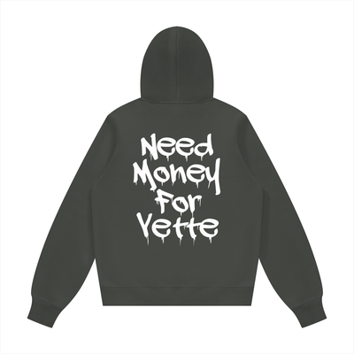 "Need Money For Vette" Unisex Fleece Regular Hoodie (Runs Small)