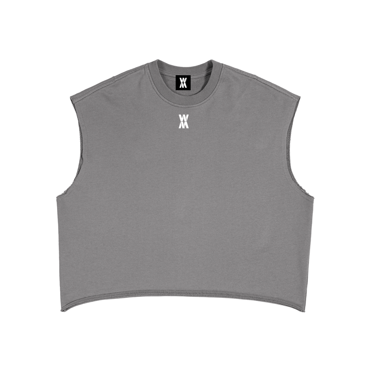 War Made Script Boxy Crop Tank Top