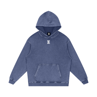 Cross Hard Work Gods Work Snow Washed Loose Cotton Hoodie