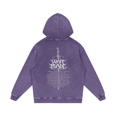 The Sword Snow Washed Loose Cotton Hoodie