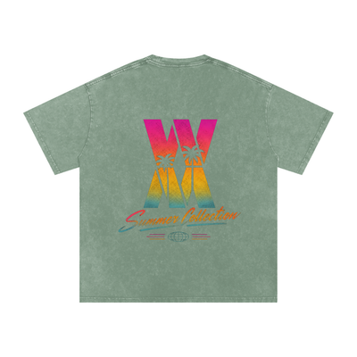 Miami Vice Snow Washed Oversized Cotton T-Shirt