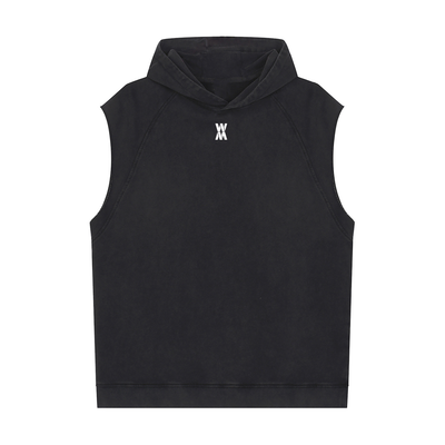 Cross Hard Work Gods Work Snow Washed Sleeveless Hoodie