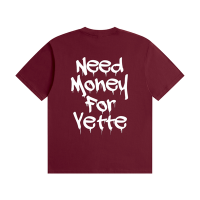 "Need Money For Vette" Unisex Seamless Cotton T-Shirt