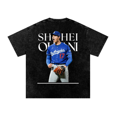 Shohei Ohtani Snow Washed Oversized Cotton T-Shirt