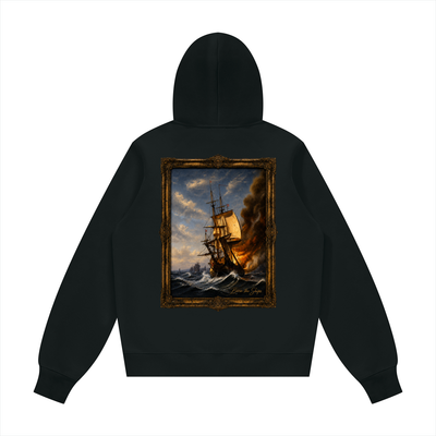 "Burn The Boats" Unisex Fleece Regular Hoodie (Runs Small)