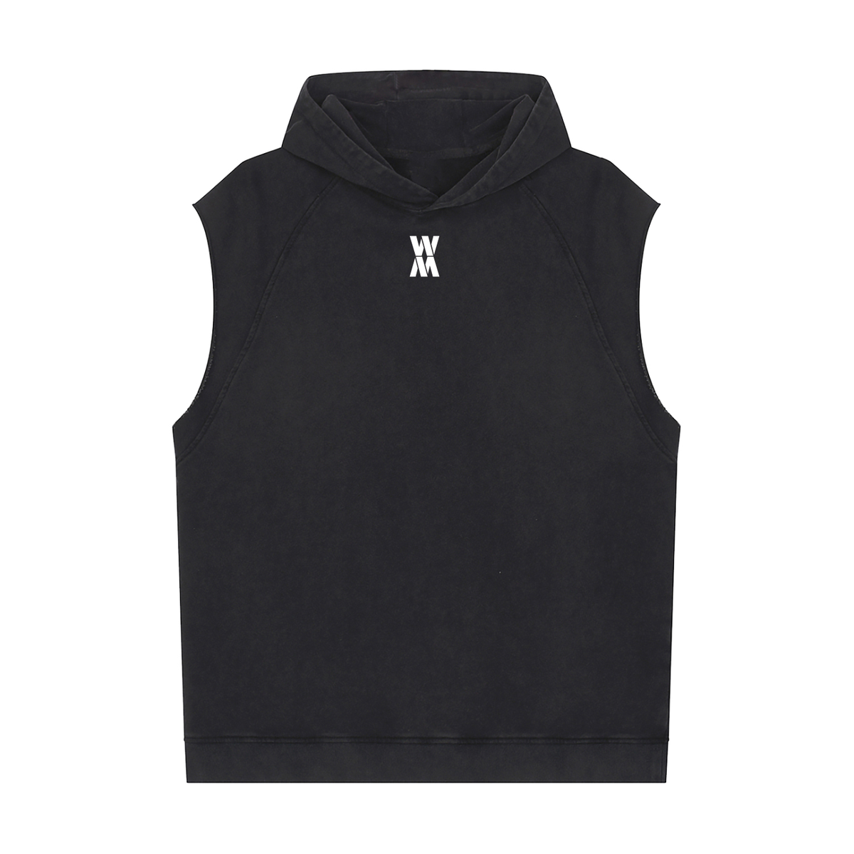 Graffiti "Burn The Boats" Snow Washed Sleeveless Hoodie
