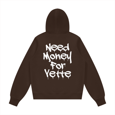 "Need Money For Vette" Unisex Fleece Regular Hoodie (Runs Small)