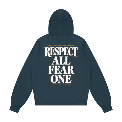 Respect All. Fear One. Unisex Fleece Regular Shoulder Hoodie (Runs Small)