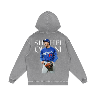 Shohei Ohtani Snow Washed Loose Cotton Hoodie