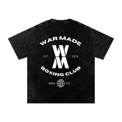 War Made Boxing Club Snow Washed Oversized Cotton T-Shirt