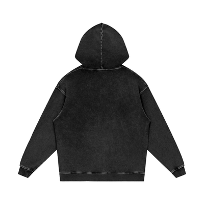 "The Essentials" Snow Washed Loose Cotton Hoodie