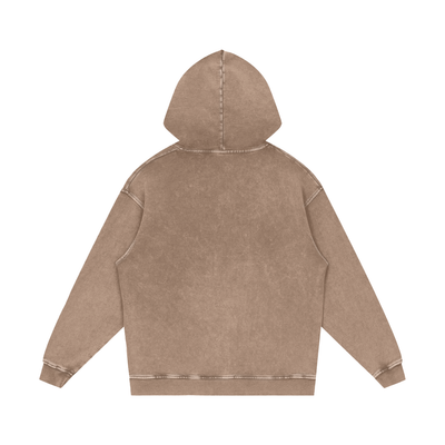 "The Essentials" Snow Washed Loose Cotton Hoodie