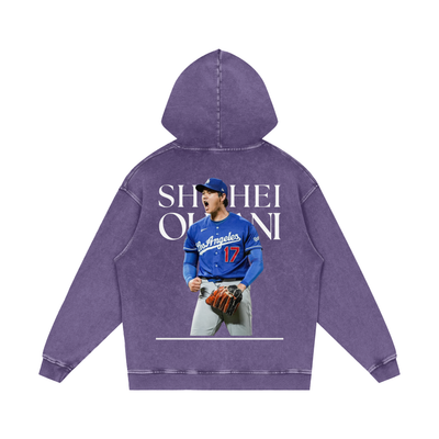 Shohei Ohtani Snow Washed Loose Cotton Hoodie