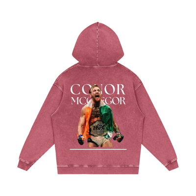 Connor McGregor Snow Washed Loose Cotton Hoodie