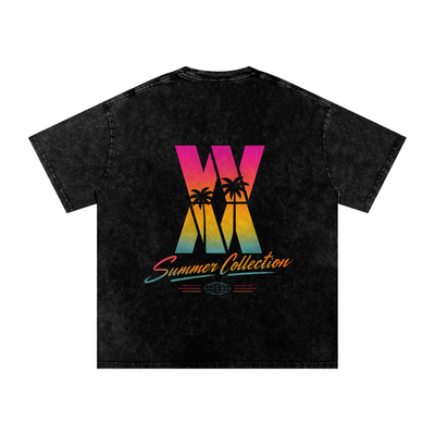 Miami Vice Snow Washed Oversized Cotton T-Shirt