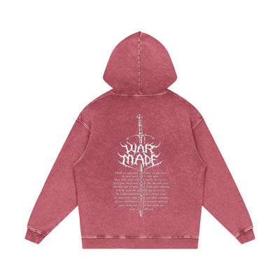 The Sword Snow Washed Loose Cotton Hoodie