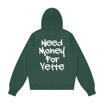 "Need Money For Vette" Unisex Fleece Regular Hoodie (Runs Small)