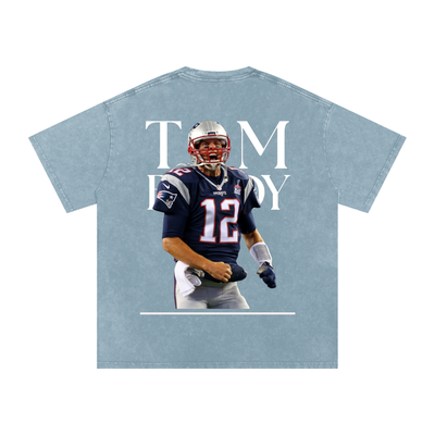 Tom Brady Snow Washed Oversized Cotton T-Shirt