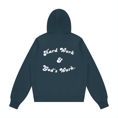 Hard Work & Gods Work Unisex Fleece Regular Hoodie (Runs Small)