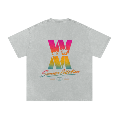 Miami Vice Snow Washed Oversized Cotton T-Shirt