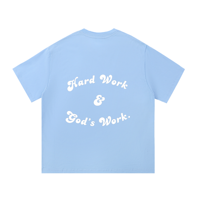 "Hard Work & God's Work" Essential Cotton T-Shirt