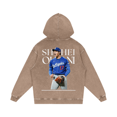 Shohei Ohtani Snow Washed Loose Cotton Hoodie