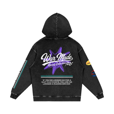 Premium Racing Snow Washed Loose Cotton Hoodie