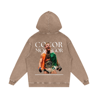 Connor McGregor Snow Washed Loose Cotton Hoodie